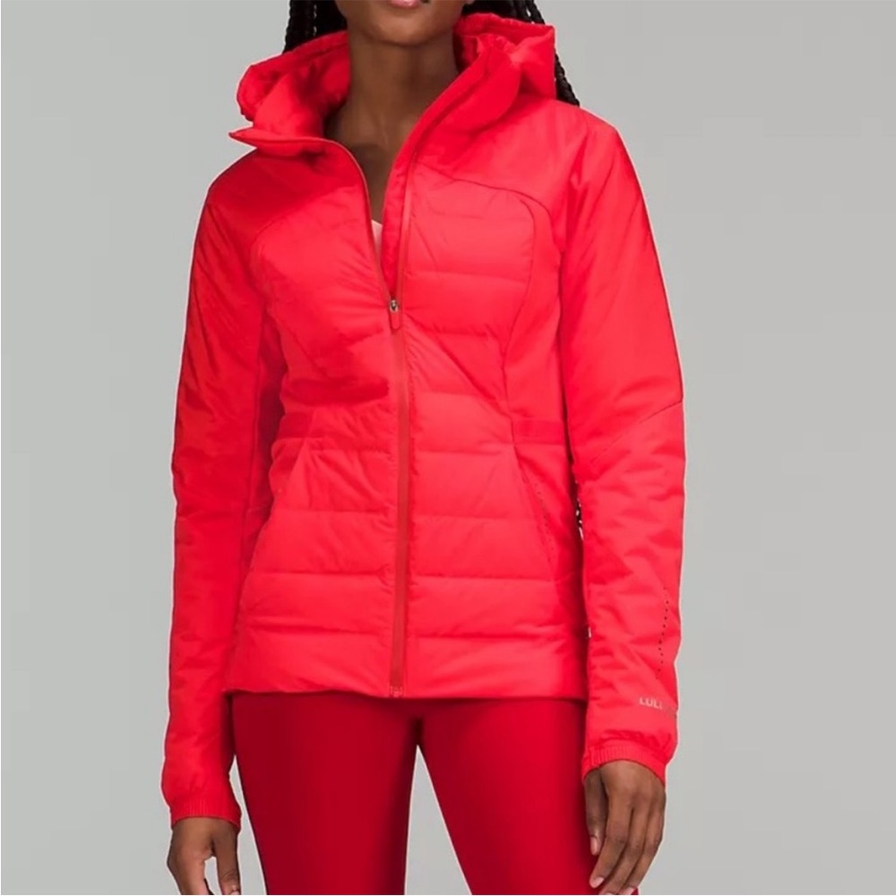 Red Lululemon size 8 running jacket
